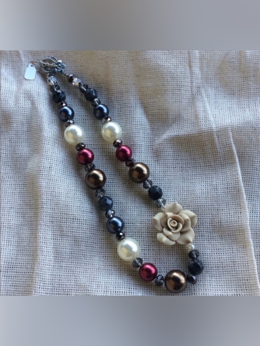 Gorgeous chunky statement necklace Floral Rose Western Country Cowgirl